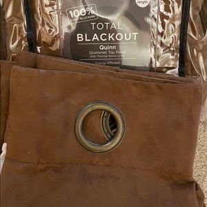 Total blackout 84” chocolate brown window panels